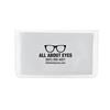 IMPRINTED White Basic Microfiber Cloth-In-Case (100 per box / Minimum order - 5 boxes) 